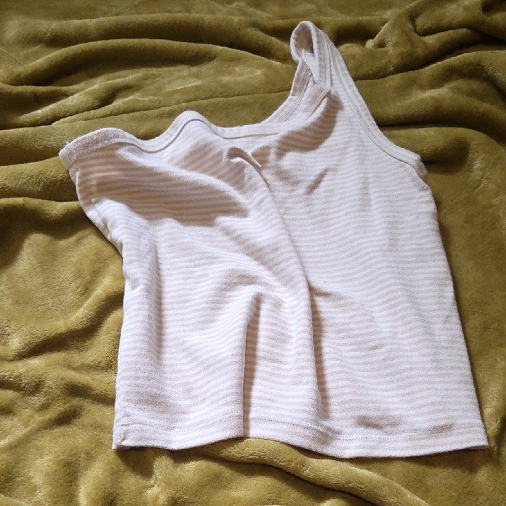 Aerie Soft Pink Striped Tank Top